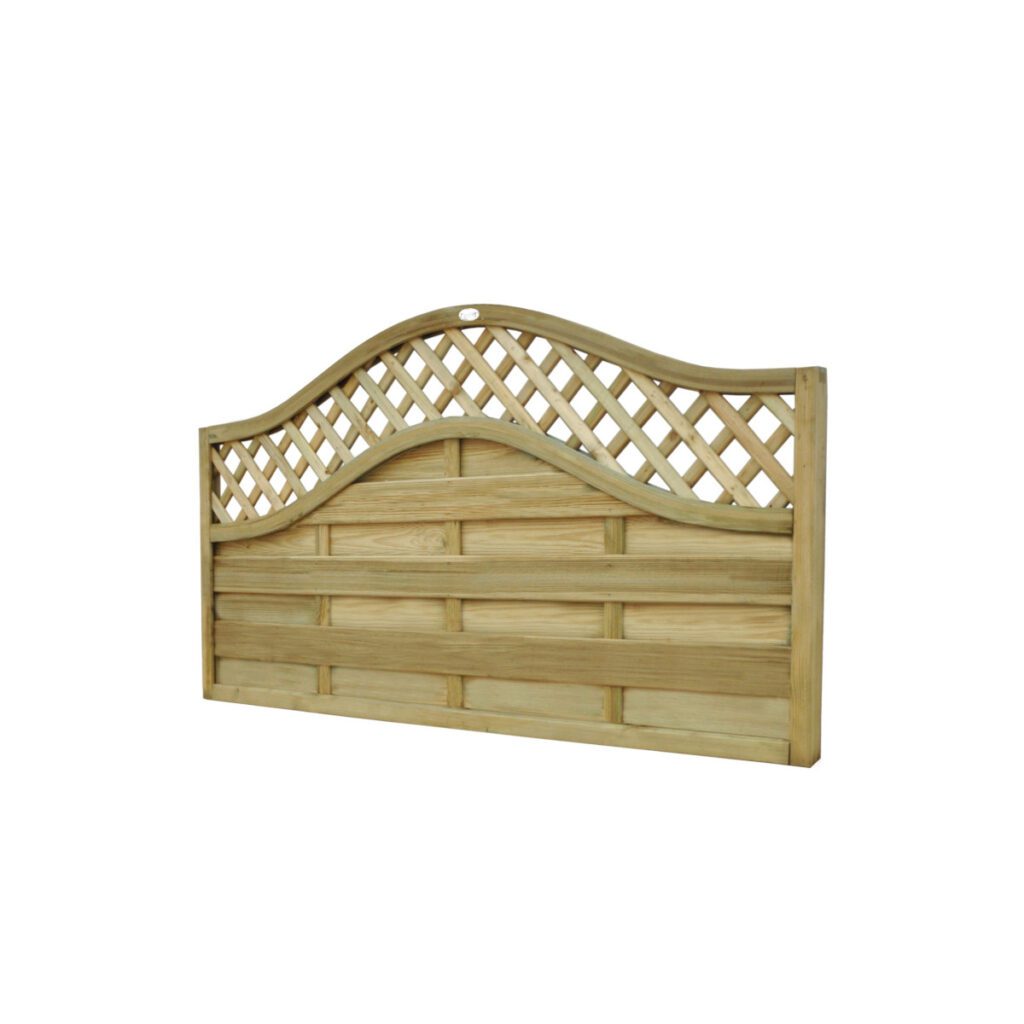 Forest Garden 1.8m x 0.9m Pressure Treated Decorative Europa Prague Fence Panel – Pack of 4 5013053179765 2